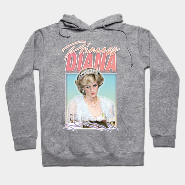 Princess Diana /// Retro 90s Fan Art Hoodie by DankFutura